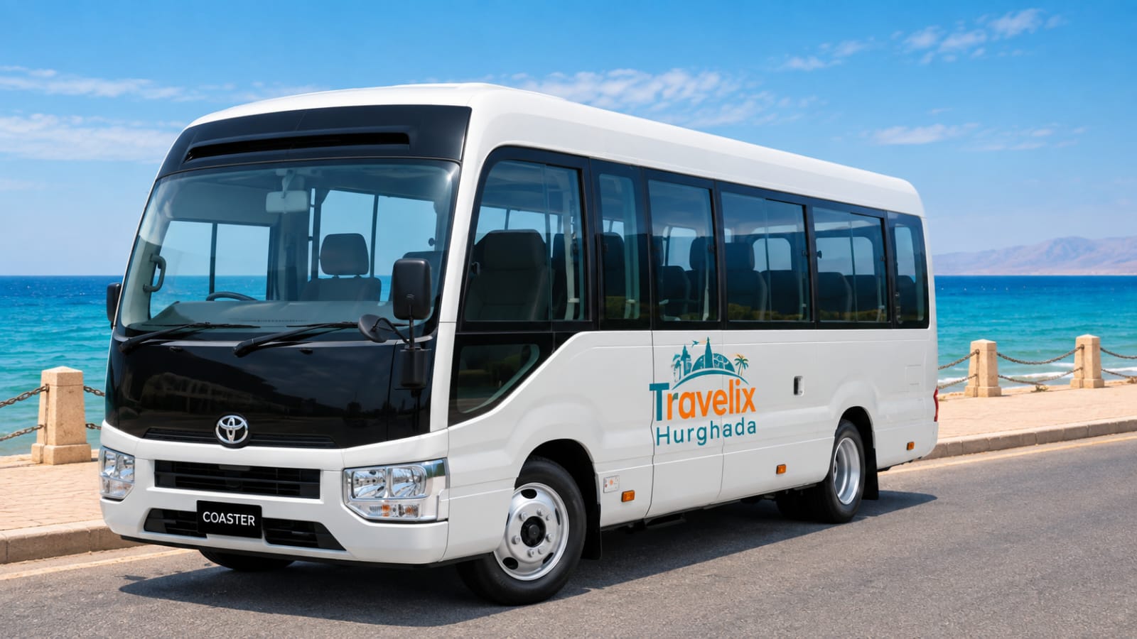 Travelix Group Minibus (Toyota Coaster) - Travelix Hurghada Flughafentransfer