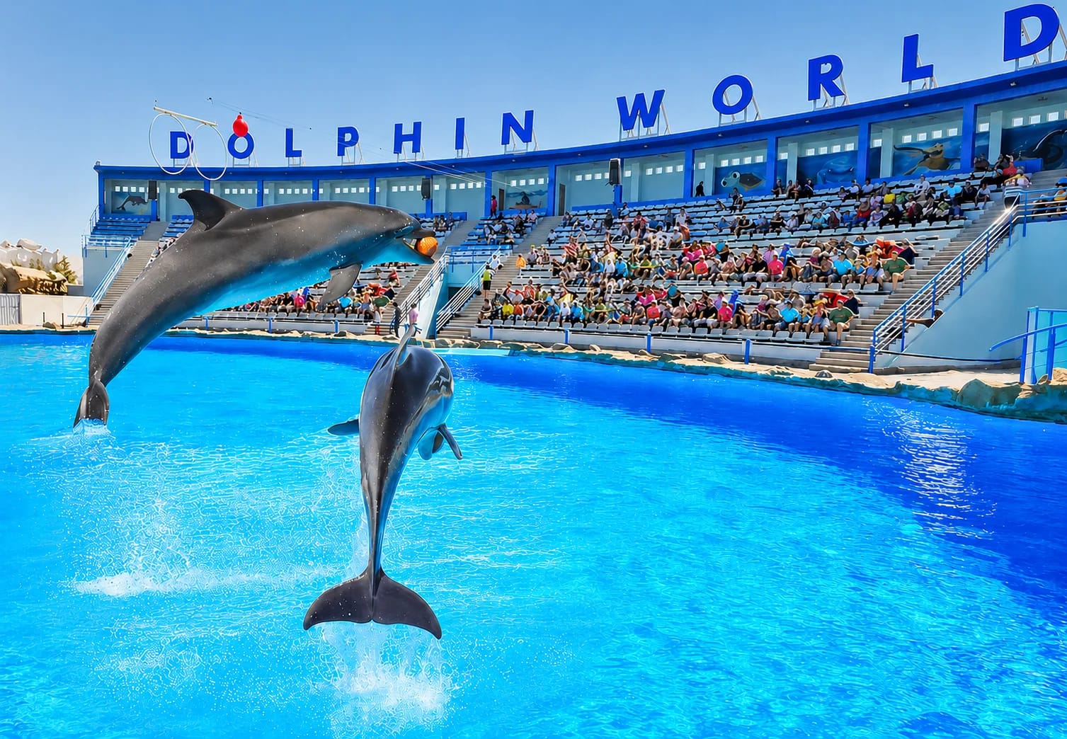 Hurghada Dolphin Show – Spectacular Acrobatics & Family Entertainment